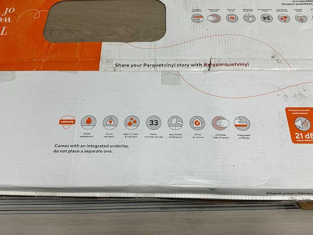 Parquet vinyl partij laminaatvloer - afbeelding 6 van  7