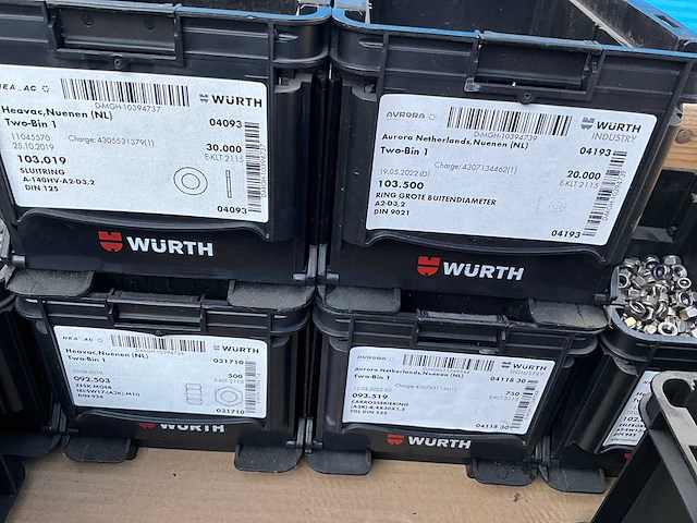 Partij - würth - bouten - moeren en bevestigingsmaterialen - afbeelding 12 van  21