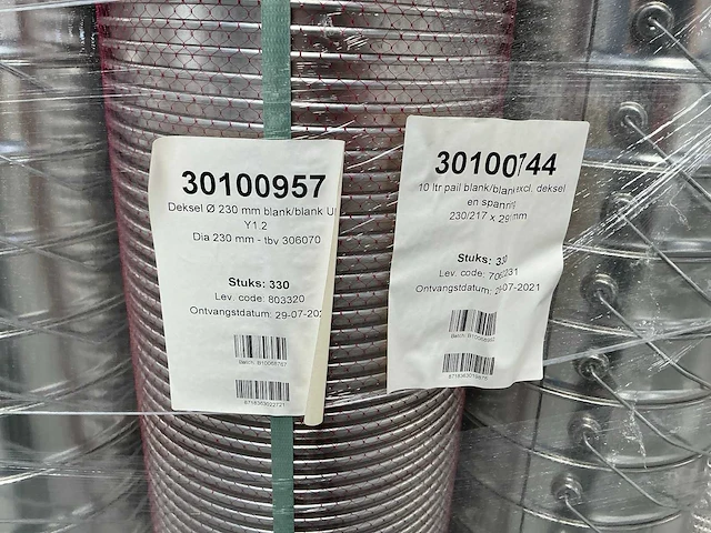 Partij 10 liter emmers (rvs) - afbeelding 16 van  17