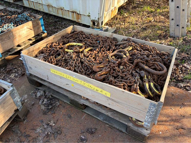 Partij 13 mm grade 10 voorloper hijskettingen - afbeelding 1 van  3