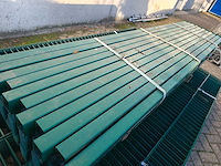 Partij 17x dubbelstaafs hekwerkpanelen 8 / 6 / 8 163 hoog met palen - afbeelding 9 van  9