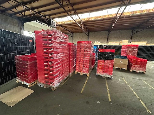Partij 25+ pallets kunststof magazijnbakken - afbeelding 1 van  5