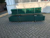 Partij 25x dubbelstaafs hekwerkpanelen 8 / 6 / 8 - 163 hoog met palen - afbeelding 3 van  10