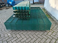 Partij 25x dubbelstaafs hekwerkpanelen 8 / 6 / 8 - 163 hoog met palen - afbeelding 5 van  10