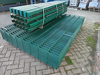 Partij 25x dubbelstaafs hekwerkpanelen 8 / 6 / 8 - 163 hoog met palen - afbeelding 6 van  10