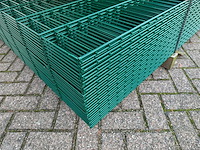 Partij 25x dubbelstaafs hekwerkpanelen 8 / 6 / 8 - 163 hoog met palen - afbeelding 9 van  10