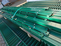 Partij 25x dubbelstaafs hekwerkpanelen 8 / 6 / 8 - 203 hoog met palen - afbeelding 2 van  10