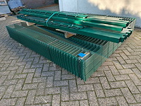 Partij 25x dubbelstaafs hekwerkpanelen 8 / 6 / 8 - 203 hoog met palen - afbeelding 4 van  10