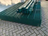 Partij 25x dubbelstaafs hekwerkpanelen 8 / 6 / 8 - 203 hoog met palen - afbeelding 7 van  10