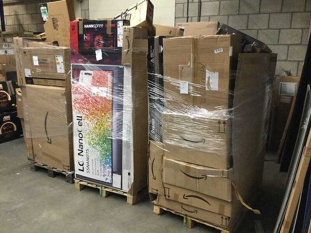 Partij 3 pallets retourgoederen – televisies en monitoren (o.a. lg, aoc) - afbeelding 1 van  7