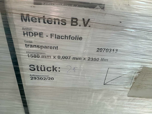 Partij 33 rollen mertens hdpe champignonfolie – 1580 mm × 2350 m – 7 micron - afbeelding 8 van  8