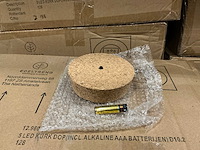 Partij 5 led kurk dop (incl. alkaline aaa batterijen) d10.2cm (2944x) - afbeelding 2 van  3