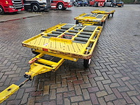 Partij 5 stuks blumenbecker-technik kfc vliegtuigbagagewagens (containerdolly's / rollenwagens) - afbeelding 1 van  10