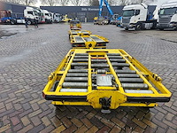 Partij 5 stuks blumenbecker-technik kfc vliegtuigbagagewagens (containerdolly's / rollenwagens) - afbeelding 3 van  10