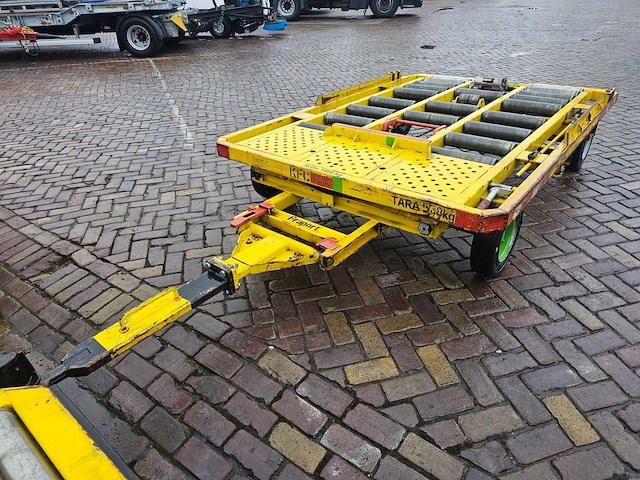 Partij 5 stuks blumenbecker-technik kfc vliegtuigbagagewagens (containerdolly's / rollenwagens) - afbeelding 4 van  10