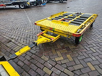 Partij 5 stuks blumenbecker-technik kfc vliegtuigbagagewagens (containerdolly's / rollenwagens) - afbeelding 4 van  10
