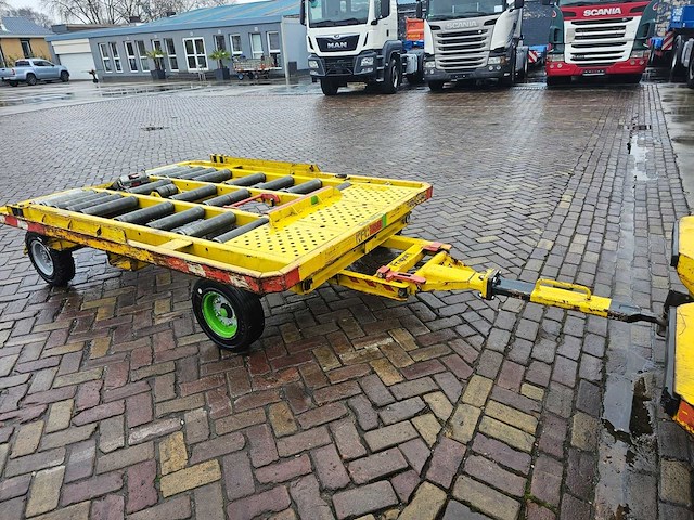 Partij 5 stuks blumenbecker-technik kfc vliegtuigbagagewagens (containerdolly's / rollenwagens) - afbeelding 5 van  10