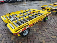 Partij 5 stuks blumenbecker-technik kfc vliegtuigbagagewagens (containerdolly's / rollenwagens) - afbeelding 5 van  8
