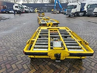 Partij 5 stuks blumenbecker-technik kfc vliegtuigbagagewagens (containerdolly's / rollenwagens) - afbeelding 3 van  10