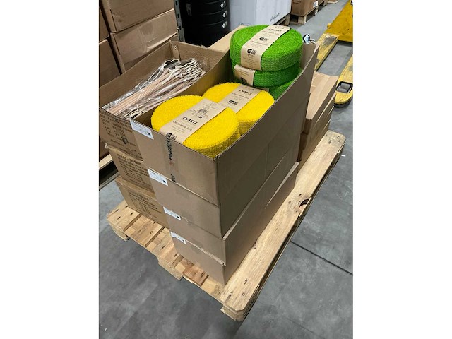 Partij 5cm decorative jute 8120 40mr yellow/green (36x) - afbeelding 4 van  5