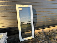 Partij 7 nieuwe kunststof kozijnen met dubbel glas – 497 x 1252 mm - afbeelding 3 van  6