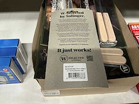 Partij aardappelmesjes carbon staal 8cm met roodbeuken heft (22x) - afbeelding 3 van  4