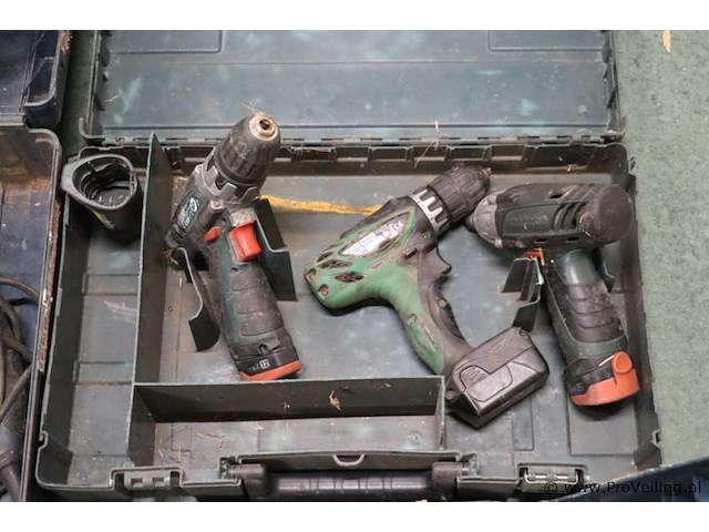 Partij (accu) boormachines & schuurmachine, diverse merken o.a. bosch & black+decker - afbeelding 6 van  12