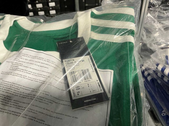 Partij adidas heren t-shirts groen&blauw (127x) - afbeelding 3 van  11