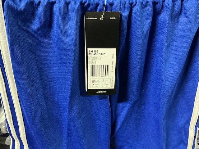 Partij adidas kids shorts blauw (32x) - afbeelding 3 van  8