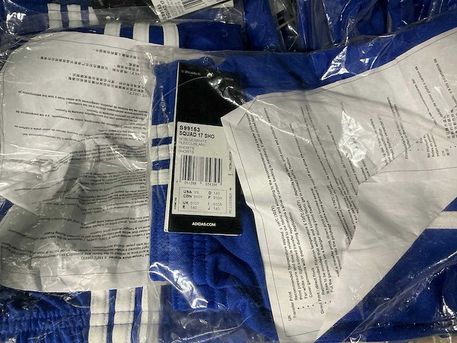 Partij adidas kids shorts blauw (32x) - afbeelding 5 van  8