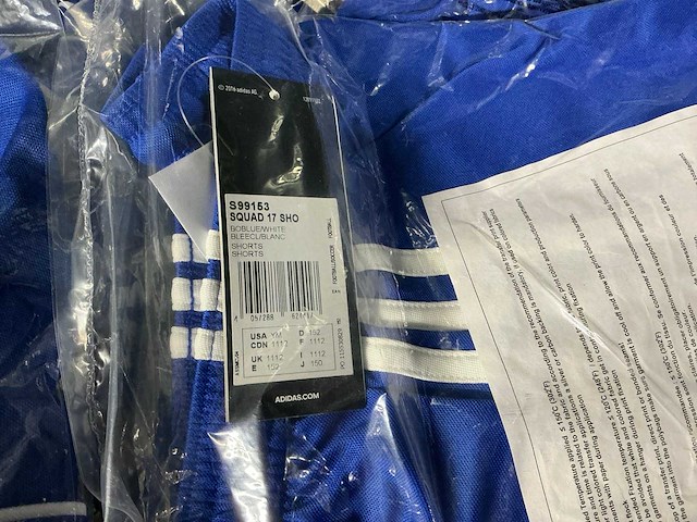 Partij adidas kids shorts blauw (32x) - afbeelding 8 van  8