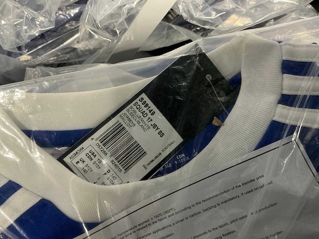 Partij adidas kids t-shirts blauw (48x) - afbeelding 5 van  7