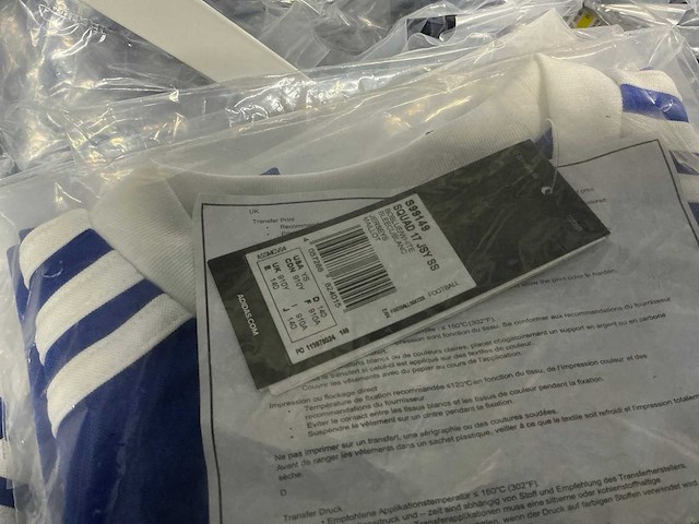 Partij adidas kids t-shirts blauw (48x) - afbeelding 6 van  7