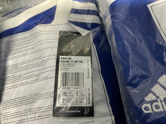 Partij adidas kids t-shirts blauw (48x) - afbeelding 7 van  7