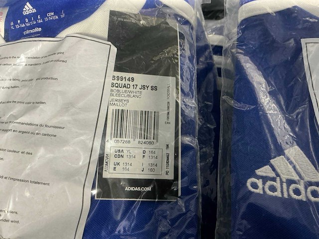 Partij adidas kids t-shirts blauw (48x) - afbeelding 6 van  9