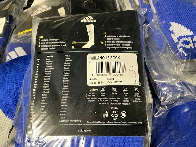 Partij adidas voetbal sokken blauw (211x) - afbeelding 4 van  7