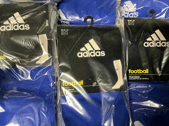 Partij adidas voetbal sokken blauw (211x) - afbeelding 5 van  7