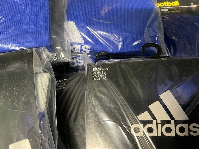 Partij adidas voetbal sokken blauw (211x) - afbeelding 6 van  7