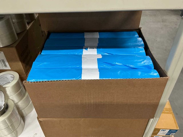 Partij afvalzakken 80x110cm blue (100x) - afbeelding 1 van  2