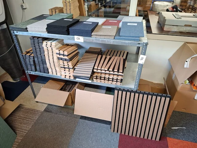Partij akoestische monsters, samples en panelen diverse kleuren en dessins - afbeelding 4 van  13