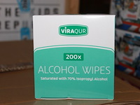 Partij alcohol doekjes 10 doosjes loc o8