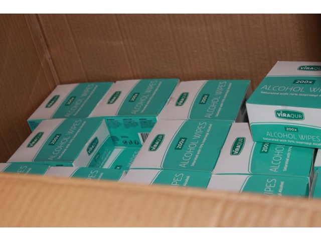 Partij alcohol doekjes 10 doosjes loc o8 - afbeelding 3 van  5