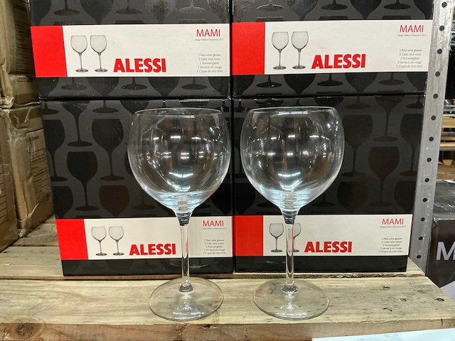 Partij alessi mami red wine glasses sets (20x) - afbeelding 1 van  4