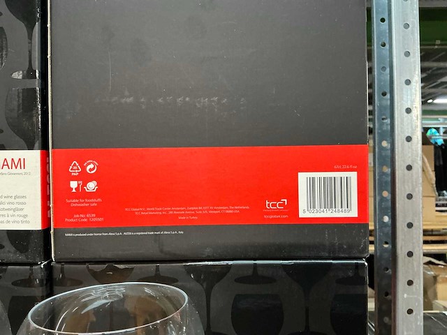 Partij alessi mami red wine glasses sets (20x) - afbeelding 4 van  4