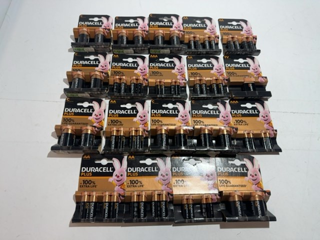 Partij alkaline batterijen, duracell - afbeelding 1 van  3