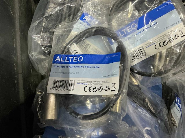 Partij allteq / dap audio xlr male to xlr female kabels - afbeelding 3 van  4