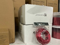 Partij aluminium wire red & glitters rood (44x) - afbeelding 3 van  6