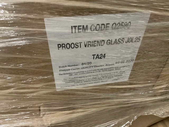 Partij amstel glazen ‘proost vriend’ 25cl (735x) - afbeelding 4 van  4