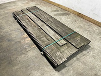Partij angelim vermelho planken vergrijsd 275x20x1,4-4 cm (16x) - afbeelding 1 van  7