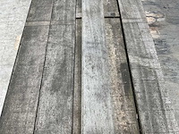 Partij angelim vermelho planken vergrijsd 275x20x1,4-4 cm (16x) - afbeelding 4 van  7